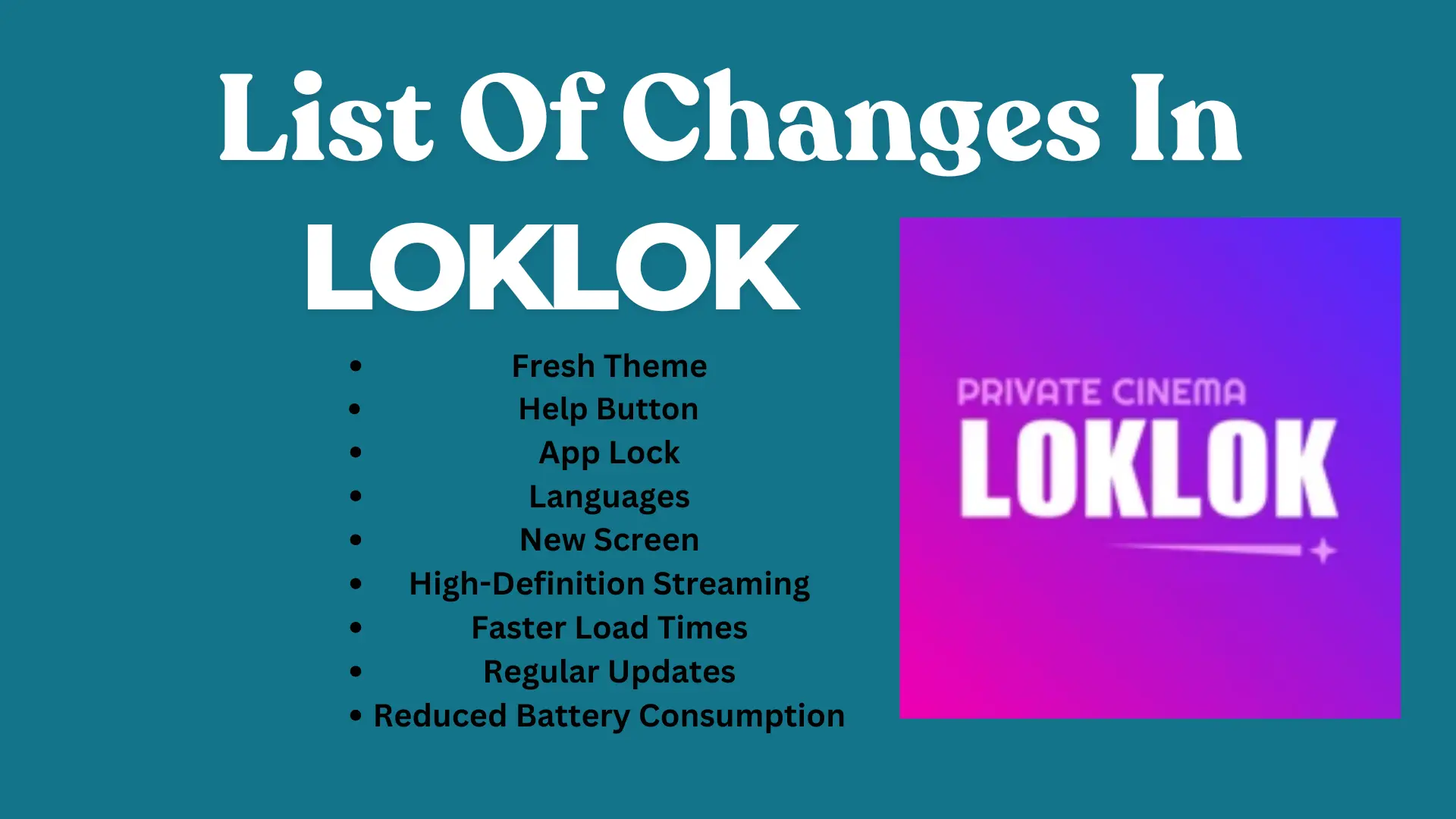 List Of Changes In Loklok App Latest Information (2025)